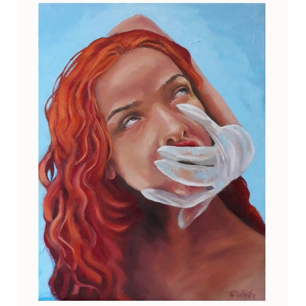 “Current Mood” Original Oil Painting by Robin White - Oil on Canvas 14 x 18"